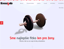Tablet Screenshot of fitnessbella.sk